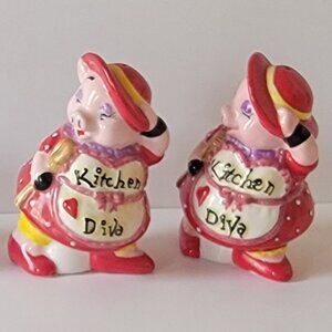 Kitchen Diva Pig Salt & Pepper Shaker Set